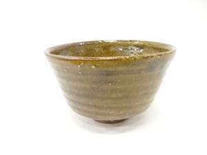 作家物　草釉　茶碗